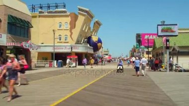 Atlantic City boardwalk hyperlapse video hızlandırdı