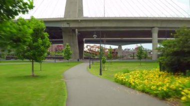 Stok hareket video Paul Revere Park Boston 4k