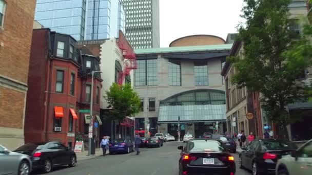 Boylston Street and Gloucester Street Boston — Stock Video