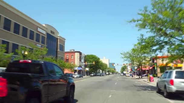 Conduire sur Atlantic Avenue New Jersey 4k États-Unis — Video