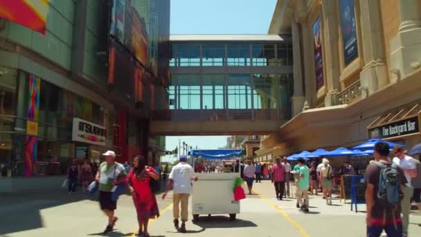 Atlantic City trottoir stabilisé caméra 4k — Video