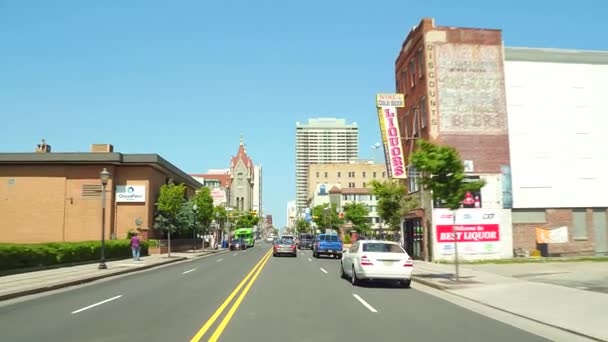 Streetview tur Atlantic City New Jersey — Stok video