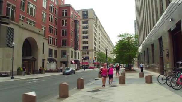 Berkley Street Centro di Boston — Video Stock