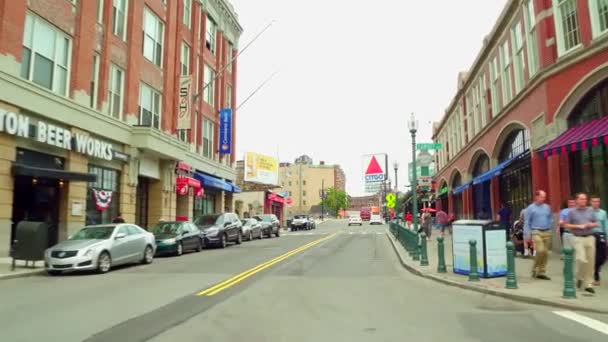 Brookline Avenue Boston by Fenway Park 4k — Stock Video