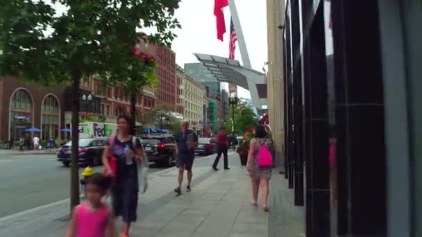 Boylston Street no centro de Boston Ma — Vídeo de Stock