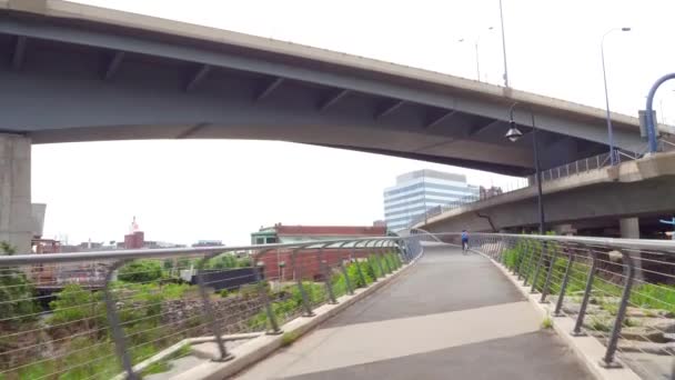 Мост Северный берег — стоковое видео