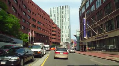 Boston ABD 4 k sokaklarında Sürüş