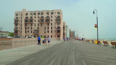 Uzun plaj Ny Oceanfront sokak