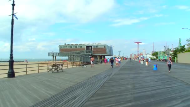 Coney Island bagni pubblici 4k — Video Stock