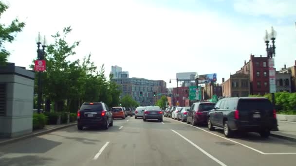 Boston Noord naar overdracht Street — Stockvideo