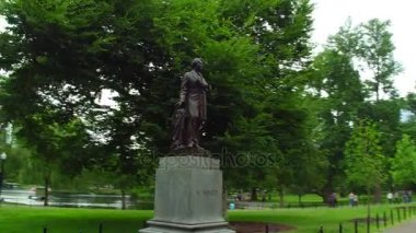 Charles Sumner heykel Boston Common Park