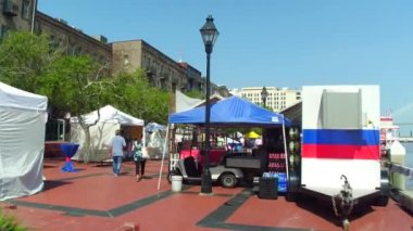 Savannah Riverfront tarihi bölge 