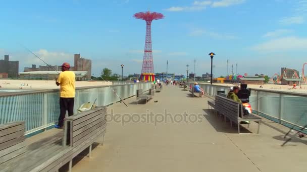 Motion tour jetée de Coney Island — Video