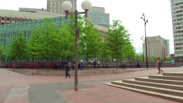 Tour por tierra Ciudad de Boston Estados Unidos — Vídeos de Stock