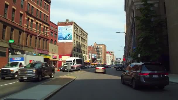 Boston vídeo en movimiento — Vídeo de stock