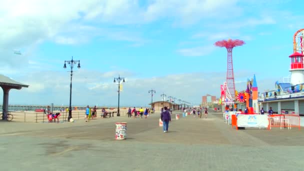 Coney Island 4k — Vídeo de Stock