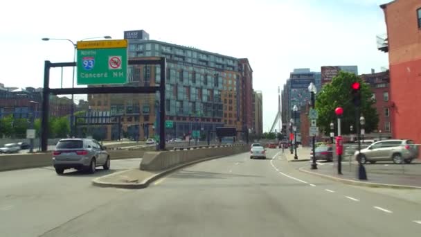 Boston drive punto di vista — Video Stock