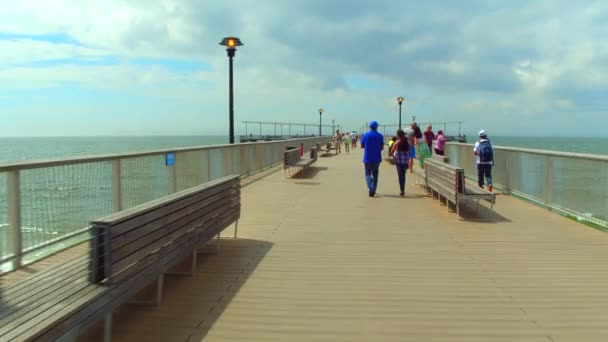 Muelle de Coney island — Stockvideo