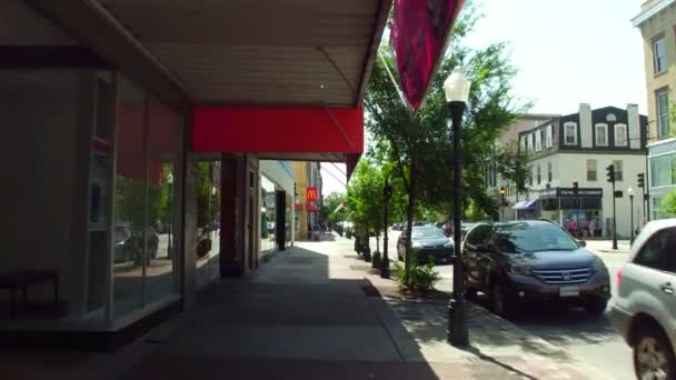 Streetview Savannah w stanie Georgia — Wideo stockowe