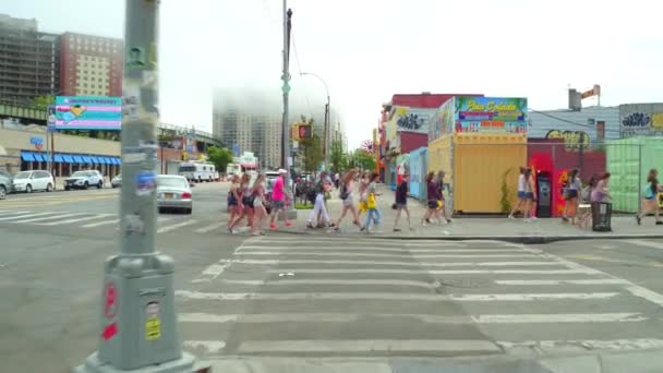 Surf Avenue Brooklyn NY Coney Island 4k — Stock Video