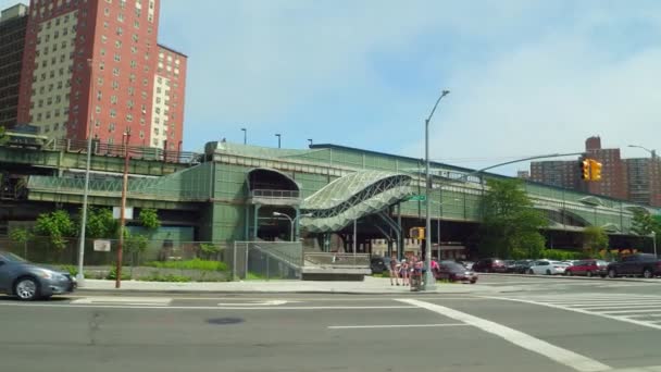 W 8 St NY Aquarium estação ferroviária plataforma Nova York — Vídeo de Stock