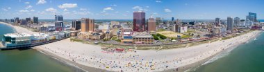 Aerial panorama Atlantic City NJ clipart