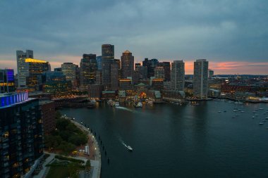 Downtown Boston hava görüntü