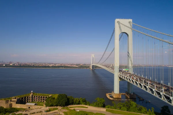 Verrazano Narrows Bridge New York — Stockfoto