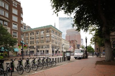 Hubway Bisiklet Kiralama istasyonu Boston Ma