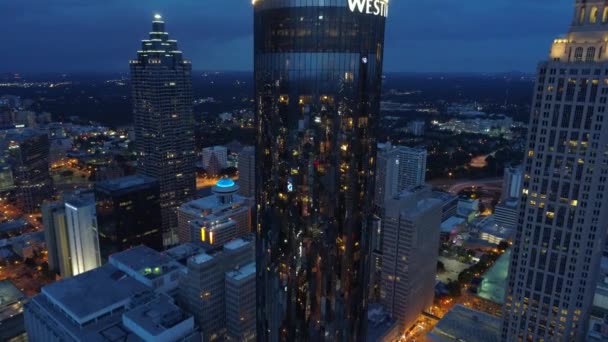The Westin Peachtree Plaza Атланта — стоковое видео