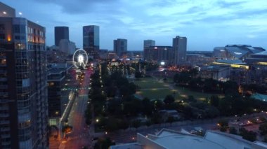 Centennial Olympic Park ve Skyview Atlanta Georgia