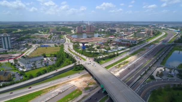 Luchtfoto shot snelweg I4 — Stockvideo