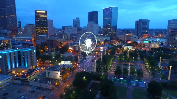 Centro de Skyview Atlanta 4k — Vídeo de stock