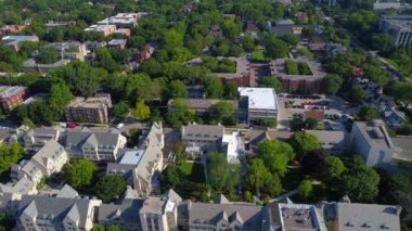 Hava mahalle üstgeçidin Evanston Chicago 4k
