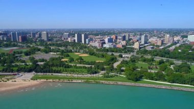Chicago Montrose köpek Beach 4k