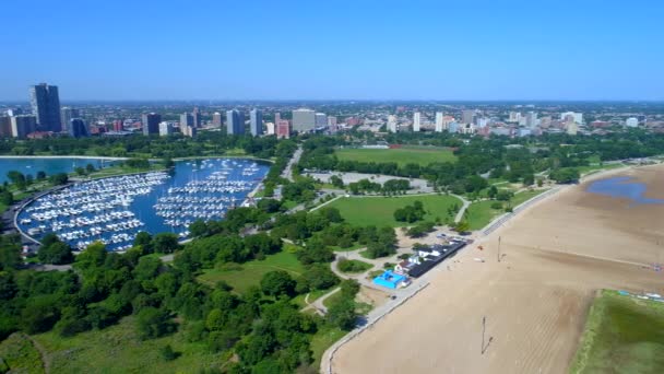 Chicago beach 4k — Stock videók