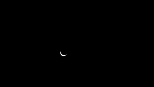 Timelapse реального сонячного затемнення 2017 — стокове відео