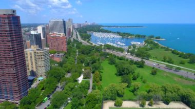 Lake View Doğu Belmont Harbor 4k