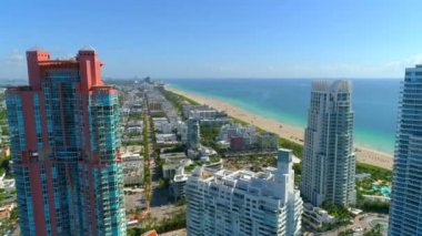 Hareket hava video Miami Beach lateral görüntü 