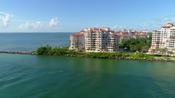 Fischerinsel miami beach 4k 60p — Stockvideo