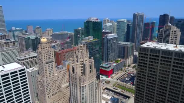 Chicago Tribune Tower 4k 60p — Video Stock