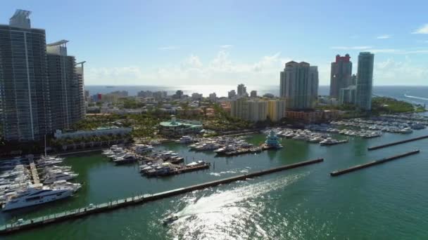 Miami Beach Marina 4k 60p — Vídeo de stock