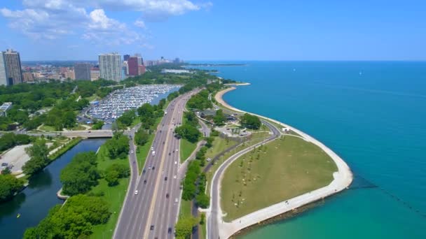 Doğal Chicago kıyıları 4k 60p — Stok video
