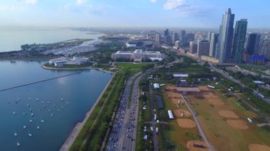  Chicago lakefront turistik 4k