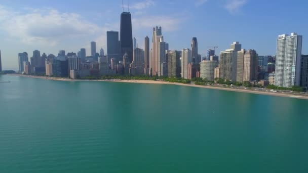 芝加哥的空中建立拍摄 — 图库视频影像
