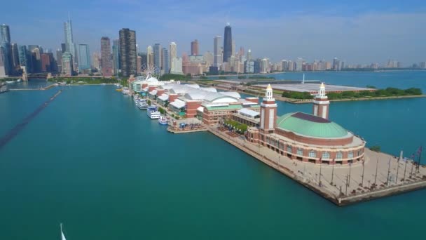 Chicago Navy Pier 4k 60p — Vídeos de Stock
