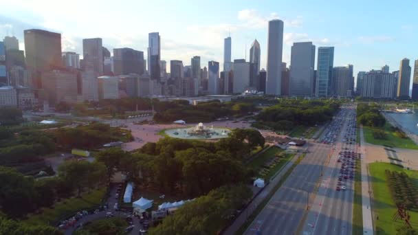 Buckingham Fountain zobrazení — Stock video