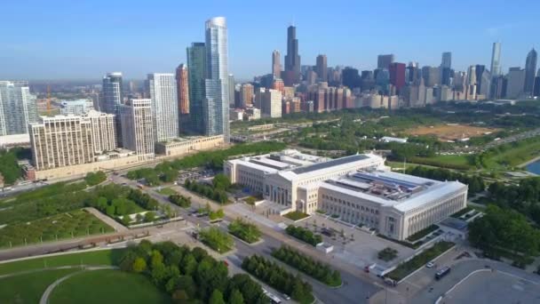 Centro de Chicago El Museo del Campo 4k 60p — Vídeo de stock