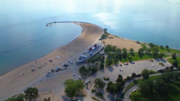 北方大道海滩无人机画面 — 图库视频影像