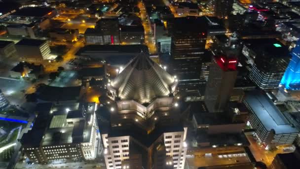 801 Grand Building Downtown Des Moines 4k — Stock Video